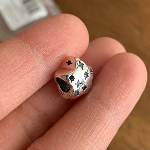 NWOT Bold Sparkling Star Charm Sterling Silver 925 - Picture 14 of 15